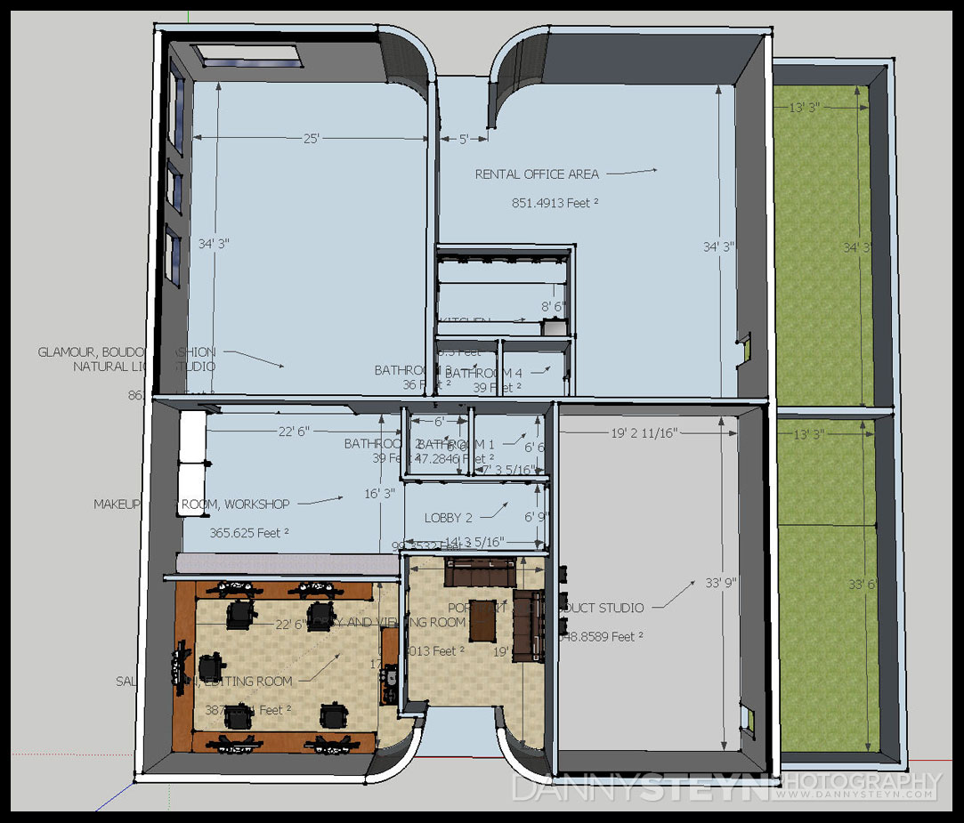 Design Phase - new photography studio construction project