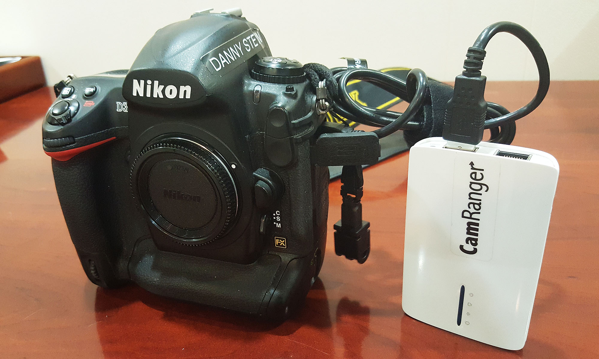 Previewing of Images on Tablets using Wireless Transmitters. Nikon D3X with CamRanger Wireless Transmitter